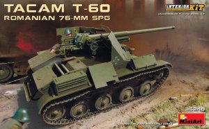 画像1: ミニアート[MA35240]1/35 ルーマニア76ミリ自走砲TACAM T-60フルインテリア（内部再現） (1)