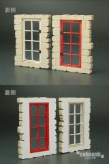 コバアニ模型工房[FS-020]1/35ヨーロッパの家の窓C（2組入）