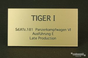 画像1: コバアニ模型工房[FS-028]WW2 ドイツタイガーI後期生産型 (1)