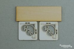 画像1: コバアニ模型工房[IF-008]1/12アイアン棚セットNO1