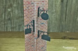 画像1: コバアニ模型工房[SA-020](1/32 ~1/35)アイアン看板セット