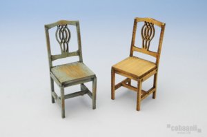画像1: コバアニ模型工房[SS-002]1/24Chair Set A　椅子セット2ヶ入 (1)