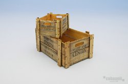 画像1: コバアニ模型工房[SS-0111/24]Wooden Box SetB　木箱セットB2ヶ入