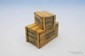 画像1: コバアニ模型工房[SS-012]1/24Wooden Box SetC　木箱セットC2ヶ入 (1)