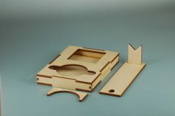 画像2: コバアニ模型工房[TW-028]角瓶と塗料皿のホルダー（筆置き付き）