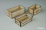 コバアニ模型工房[WF-001]1/12ウッデンボックス　3アイテム
