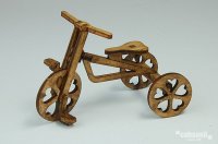 コバアニ模型工房[WF-014]1/12木製三輪車