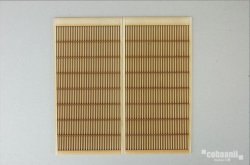画像1: コバアニ模型工房[WZ-001]1/12格子戸（細目）