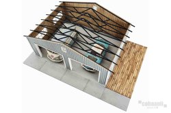 画像6: コバアニ模型工房[SS-039]1/24 2 カーガレージ