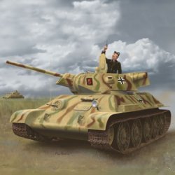 画像1: サイバーホビー[CH6449]1/35 WW.II ドイツ軍 鹵獲戦車 T-34 747(r)STZ Mod. 1942年後期生産型