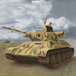 画像1: サイバーホビー[CH6449]1/35 WW.II ドイツ軍 鹵獲戦車 T-34 747(r)STZ Mod. 1942年後期生産型 (1)