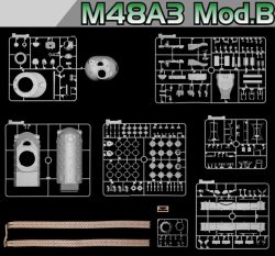 画像4: サイバーホビー[CH3544]1/35 アメリカ陸軍 M48A3 Mod.B パットン 主力戦車