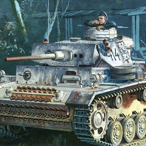 画像1: サイバーホビー[CH6558] 1/35 WW.II ドイツ軍 III号戦車M型 w/防水マフラー (1)