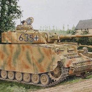 画像1: サイバーホビー[CH6611]1/35 WW.II ドイツ軍 IV号戦車 H型 中期生産型 w/ツィメリットコーティング (1)