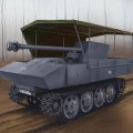 サイバーホビー[CH6679]1/35 WW.II ドイツ軍 7.5cm Pak40/4搭載 RSOトラクター 全天候型カバー付