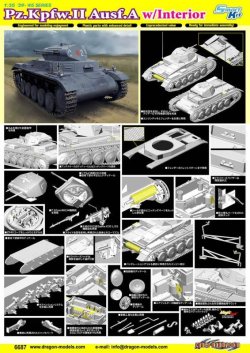 画像2: サイバーホビー [CH6687]1/35 WW.II ドイツ軍 II号戦車A型 w/インテリアパーツ