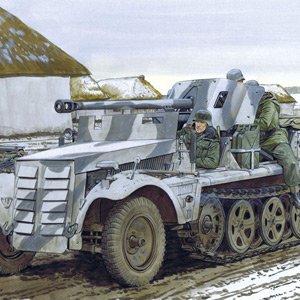 画像1: サイバーホビー[CH6719]1/35 WW.II ドイツ軍 1tハーフトラック 5cm PaK38 対戦車砲搭載自走砲 (1)