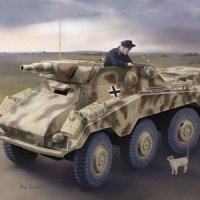 サイバーホビー[CH6786]1/35 WW.II ドイツ軍 Sd.Kfz.234/3 シュツンメル 7.5cm砲搭載 8輪重装甲偵察車