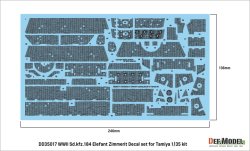 画像2: DEF.MODEL[DD35017]1/35 WWII ドイツ Sd.Kfz.184エレファント重駆逐戦車用ツィンメリット・コーティング デカールセット(タミヤ用)