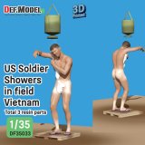 DEF.MODEL[DF35033]1/35 WWII アメリカ ベトナム戦争の前線でシャワーを浴びる兵士