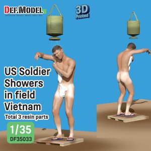 画像1: DEF.MODEL[DF35033]1/35 WWII アメリカ ベトナム戦争の前線でシャワーを浴びる兵士 (1)