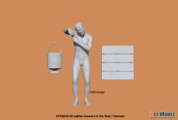 画像5: DEF.MODEL[DF35033]1/35 WWII アメリカ ベトナム戦争の前線でシャワーを浴びる兵士