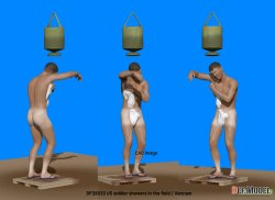 画像6: DEF.MODEL[DF35033]1/35 WWII アメリカ ベトナム戦争の前線でシャワーを浴びる兵士