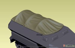 画像13: DEF.MODEL[DM35141]1/35 WWII ドイツ Sd.Kfz.251ハーフトラックC型用キャンバスカバー(アカデミー/他社用)