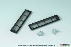 画像3: DEF.MODEL[DM35142]1/35 WWII 露/ソビエト KV-1/2重戦車 機関室グリルセット(タミヤ用)