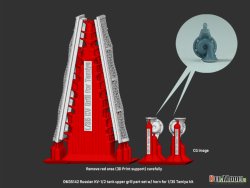 画像4: DEF.MODEL[DM35142]1/35 WWII 露/ソビエト KV-1/2重戦車 機関室グリルセット(タミヤ用)