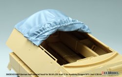 画像10: DEF.MODEL[DM35143]1/35 WWII ドイツ Sd.Kfz.251 Ausf.C装甲兵員輸送車用半開キャンバストップ(アカデミー/ドラゴン/AFVクラブ用)