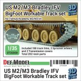 DEF.MODEL[DT35009]1/35 現用 アメリカ M2/M3ブラッドレー歩兵戦闘車用ビッグフット連結可動履帯セット(タミヤ/アカデミー製M2/M3用）