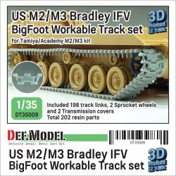 画像1: DEF.MODEL[DT35009]1/35 現用 アメリカ M2/M3ブラッドレー歩兵戦闘車用ビッグフット連結可動履帯セット(タミヤ/アカデミー製M2/M3用）