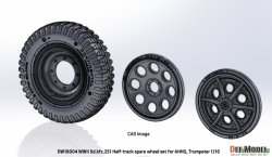 画像12: DEF.MODEL[DW16004]1/16 WWII ドイツ Sd.Kfz.251 Ausf.Dハーフトラック用スペアタイヤ&予備転輪セット(ダス・ヴェルク/トランペッター用)