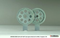 画像5: DEF.MODEL[DW16004]1/16 WWII ドイツ Sd.Kfz.251 Ausf.Dハーフトラック用スペアタイヤ&予備転輪セット(ダス・ヴェルク/トランペッター用)