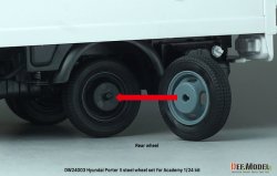 画像7: DEF.MODEL[DW24003]1/24 現用 韓国 ヒュンダイ ポーターII小型トラック用スチールホイールセット(アカデミー用)