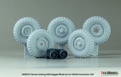 画像2: DEF.MODEL[DW35157]1/35 現用 ドイツ ウニモグS404用自重変形タイヤセット(AKインタラクティブ/ICM用)