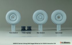 画像3: DEF.MODEL[DW35157]1/35 現用 ドイツ ウニモグS404用自重変形タイヤセット(AKインタラクティブ/ICM用)