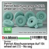 DEF.MODEL[DW35162]1/35 現用 ドイツ ペトリオットミサイル/MAN 多用途8輪トラック用タイヤセット＃1(自重変形なし トランペッター用)