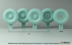 画像3: DEF.MODEL[DW35162]1/35 現用 ドイツ ペトリオットミサイル/MAN 多用途8輪トラック用タイヤセット＃1(自重変形なし トランペッター用)