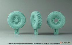 画像4: DEF.MODEL[DW35162]1/35 現用 ドイツ ペトリオットミサイル/MAN 多用途8輪トラック用タイヤセット＃1(自重変形なし トランペッター用)