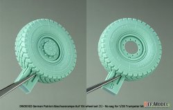 画像5: DEF.MODEL[DW35162]1/35 現用 ドイツ ペトリオットミサイル/MAN 多用途8輪トラック用タイヤセット＃1(自重変形なし トランペッター用)