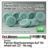 DEF.MODEL[DW35163]1/35 現用 ドイツ ペトリオットミサイル/MAN 多用途8輪トラック用タイヤセット＃2(自重変形なし トランペッター用)