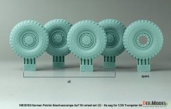 画像3: DEF.MODEL[DW35163]1/35 現用 ドイツ ペトリオットミサイル/MAN 多用途8輪トラック用タイヤセット＃2(自重変形なし トランペッター用)