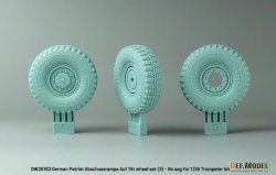 画像4: DEF.MODEL[DW35163]1/35 現用 ドイツ ペトリオットミサイル/MAN 多用途8輪トラック用タイヤセット＃2(自重変形なし トランペッター用)