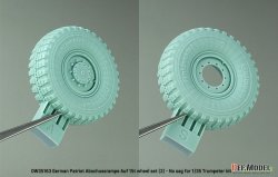 画像5: DEF.MODEL[DW35163]1/35 現用 ドイツ ペトリオットミサイル/MAN 多用途8輪トラック用タイヤセット＃2(自重変形なし トランペッター用)