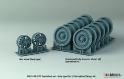 画像2: DEF.MODEL[DW35164]1/35 現用 アメリカ M113装甲兵員輸送車用初期型転輪セット 初期型誘導輪付(タミヤ/アカデミー用)