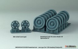 画像2: DEF.MODEL[DW35165]1/35 現用 アメリカ M113/韓国 K200装甲兵員輸送車用後期型転輪セット 後期型誘導輪付(タミヤ/アカデミー用)