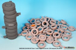 画像4: DEF.MODEL[DW35168]1/35 現用 アメリカ M1000 HETセミトレーラー用自重変形タイヤセット(ホビーボス85502用)