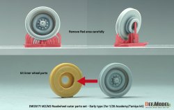 画像4: DEF.MODEL[DW35171]1/35 現用 アメリカ M2/M3ブラッドレー歩兵戦闘車用外側転輪セット 初期タイプ(タミヤ/アカデミー用)